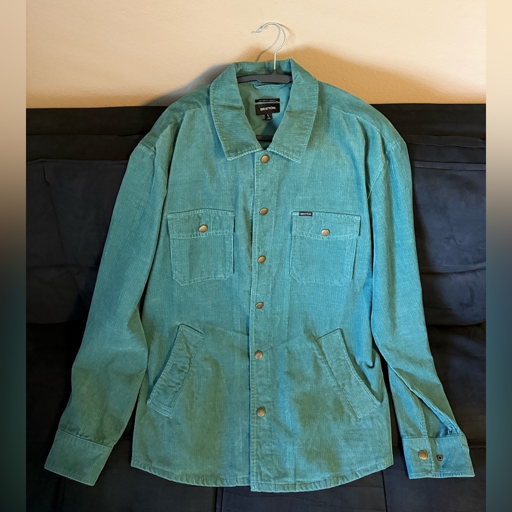 Brixton Men's Teal Shirt Jacket NEW Size L